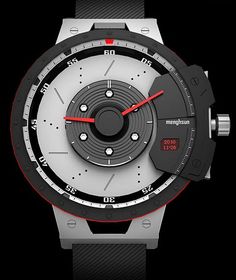 Shift Hybrid is a watch based on automotive engineering. Design by Menghsun Wu
