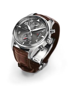 ♠ IWC Spitfire Chronograph watch. Love the watch but way too expensive for something that just tells time. great pin!