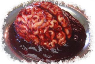 Halloween Food: Panna Cotta Gelatin Brain Mold Halloween Recipe