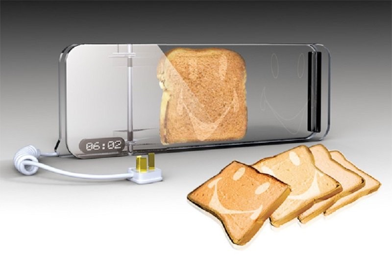 See-through toaster