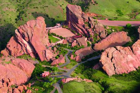 Red Rocks Amphitheater in Morrison, Colorado.